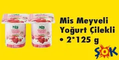 MİS MEYVELİ YOĞURT ÇİLEKLİ 2X125 G